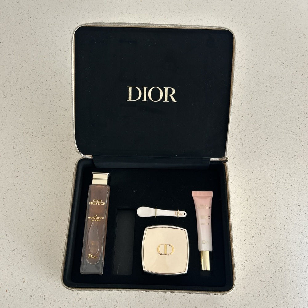 Dior Skincare Set With Beautiful Gold Box! ✨